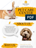 Orange White Modern Clean Pet Care Service Presentation