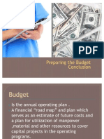 Preparing The Budget