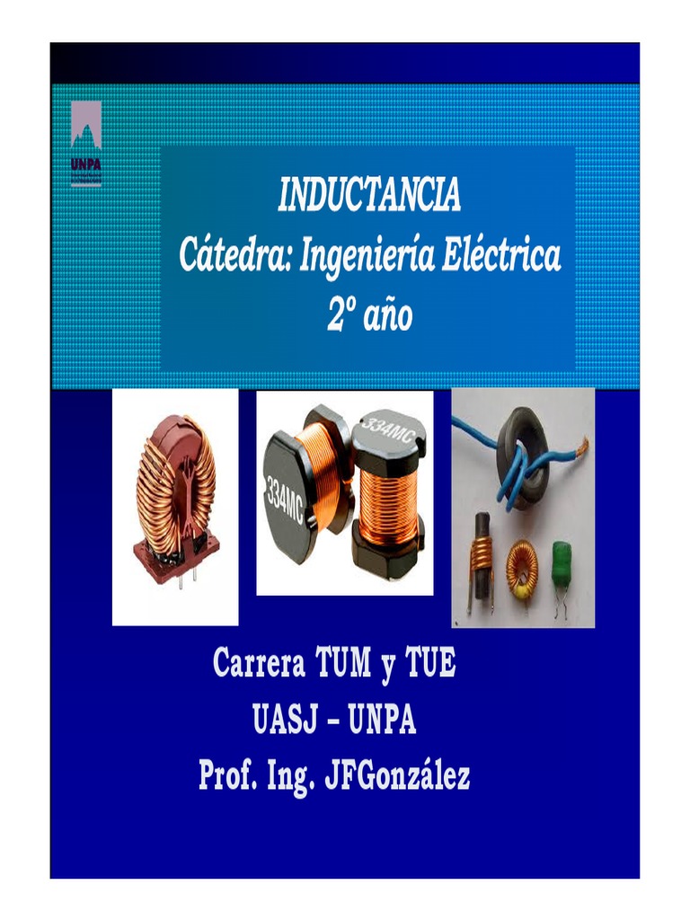 4 Concepto de Inductancia El Inductor PDF PDF Inductor