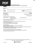 Specimen QP - Paper 4 CIE Maths IGCSE