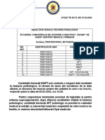 Rezultate Initiale Testare Psihologica Asistent Medical Farmacist