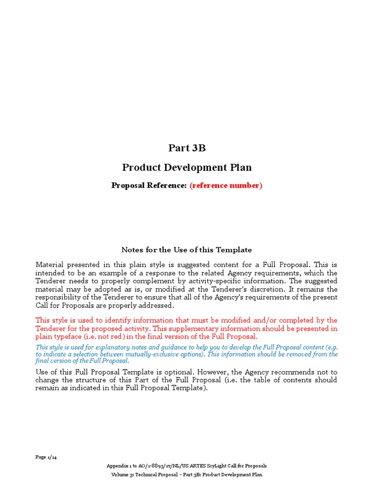 Part 3B - Technical Proposal - Template - 0 | PDF | Verification And ...