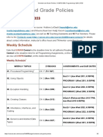 Schedule and Grade Policies - COMPSCI300 - Programming II (001) SP23