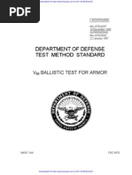 V50 BALLISTIC TEST FOR ARMOR / Mil STD 662f