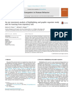 2014 - An Eye Movement Analysis of Highlighting and Graphic Organizer Studyaids For Learning From Expository Text