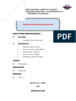 Informe Final Análisis Del Escenario Político Actual