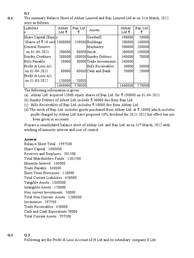 Answer PDF Goodwill (Accounting) Expense