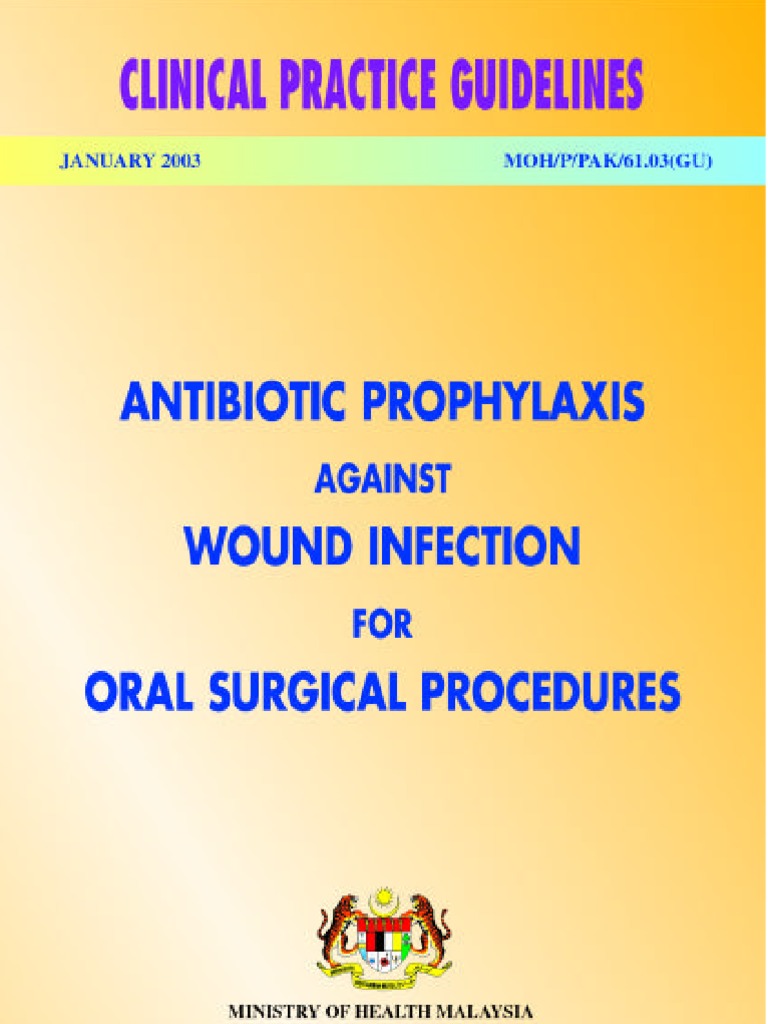Antibiotic Prophylaxis Against Wound Infection for Oral Surg Antibióticos Cirugía