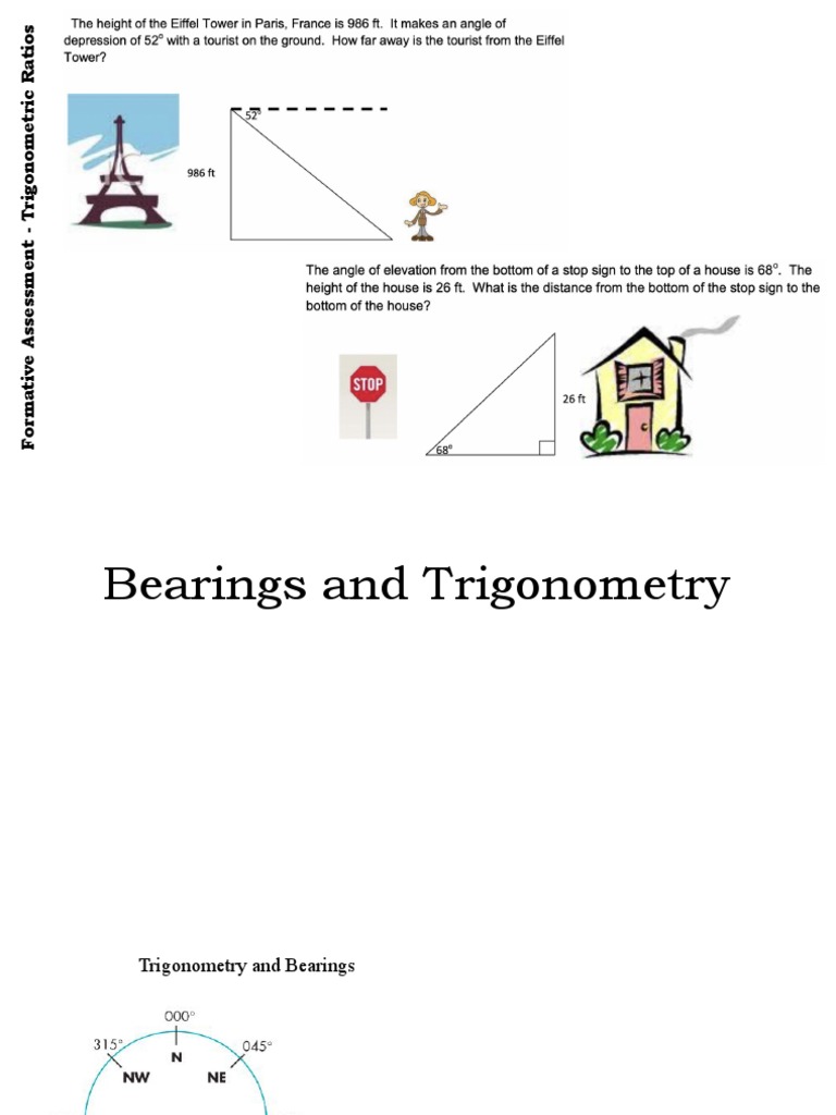 Bearings and Trigonometry 1 PDF