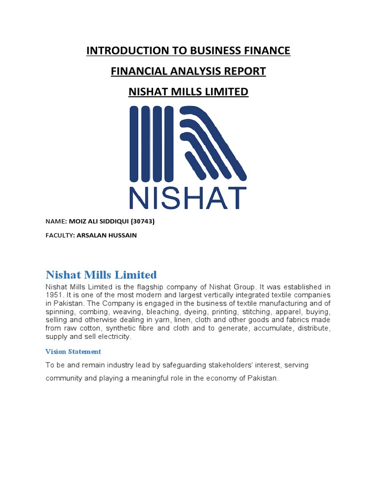 Nishat Mills limited 1 PDF Equity (Finance) Revenue