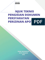 Petunjuk Teknis Pengisian Dokumen Persyaratan Perizinan Apotek