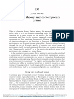 Feminist Theory and Contemporary Drama