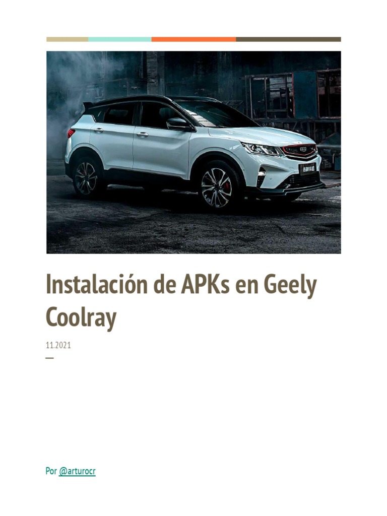 Instalar Apps en Geely Coolray-1 | PDF | Memoria USB | Android (sistema ...