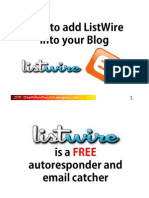 How To Add Listwire Into Your Blog