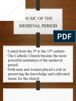 Music of The Medieval Period