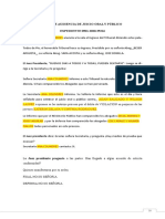 Simulacro y Prontuario Juicio Oral. - Pract Procesal Penal.