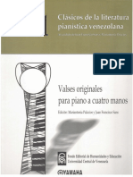 Valses originales para piano a cuatro manos