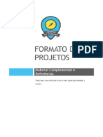 Formato dos projetos: referências e bibliografia