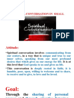 Spiritual Conversation in Small Groups January 16 2023