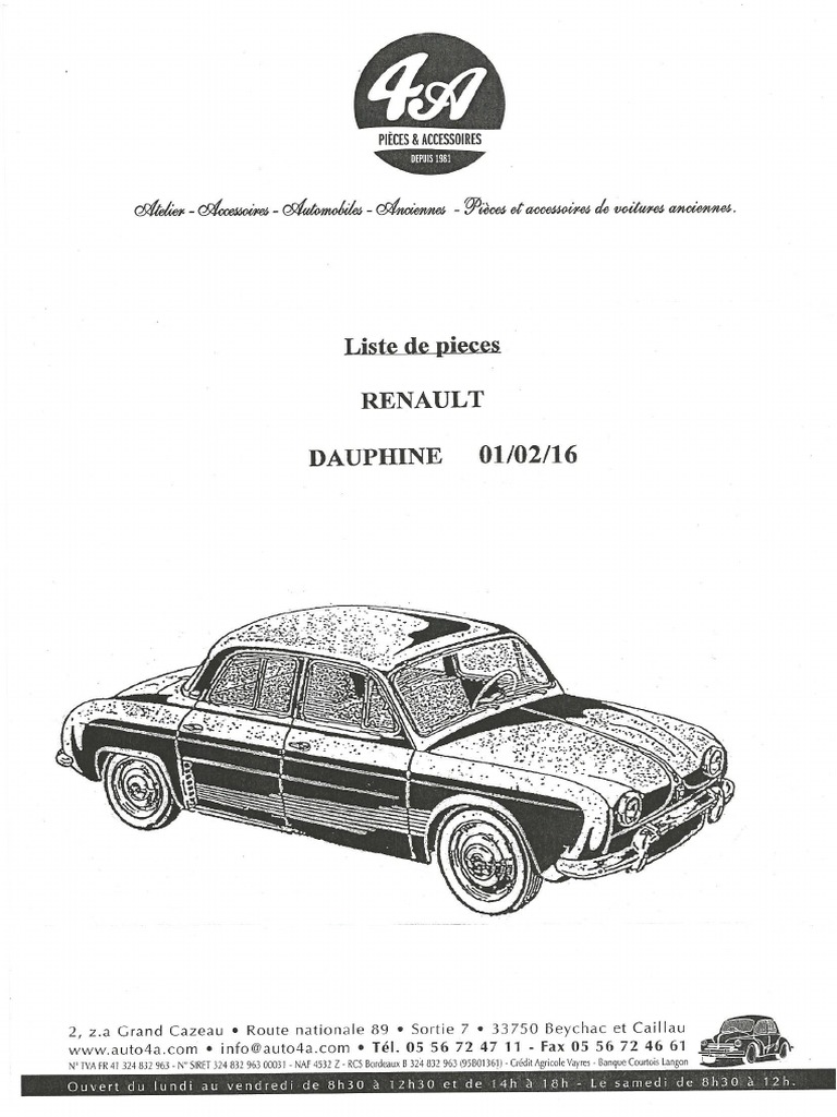 Renault Dauphine PDF