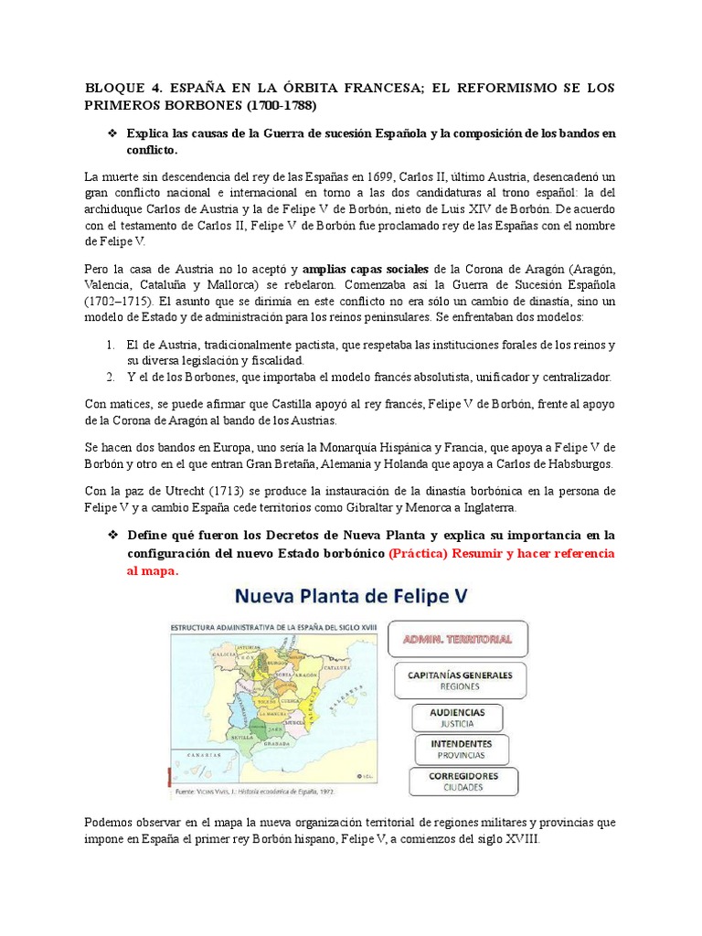 Bloque 4 | PDF | Imperio español | España