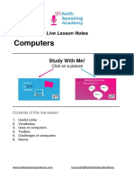 Computers Lesson Notes