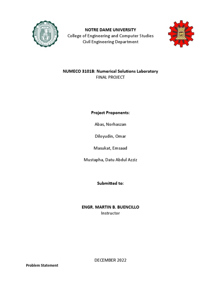 Notre Dame University College of Engineering and Computer Studies