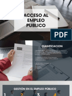 Acceso Al Empleo Publico