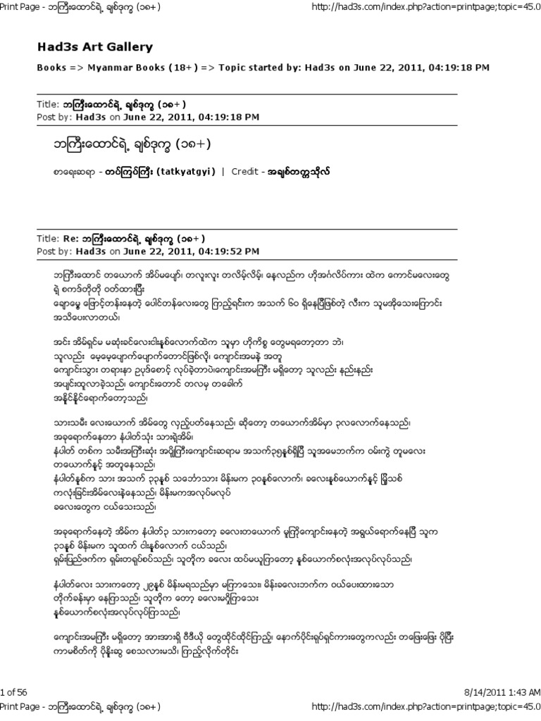 Bagyi Htaung | PDF