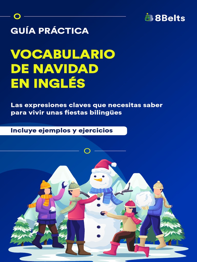 Guia Vocabulario de Navidad en Ingles PDF Navidad Observancias de