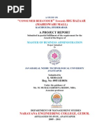 Download Consumer Behaviour Complete Project Report by Siddareddy Siddu SN62256777 doc pdf