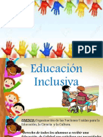 Diapositiva Educaciòn Inclusiva