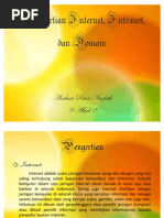 Download Presentasi TIK Internet Intranet Domain by Andari Putri Nurfath SN62256942 doc pdf