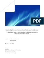 Relationship Between Currency Carry Trades and Gold Returns