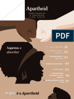 O regime de segregação racial Apartheid na África do Sul