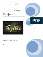 Physics Investigatory Project KENDRIYA V