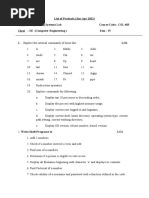 List of Practicals OS Jan-Apr2022 