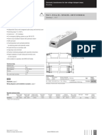 TE-U 1... 10 V SC, 20 - 105 VA 230 - 240/12 V 0/50/60 HZ Dimming 1... 10 V