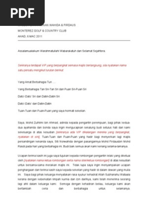 Teks Ucapan Pdf