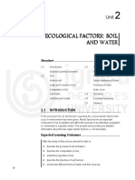Unit2 - Ecological Factors Soil and Watar