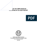 Icai - Study On Compliances in Reporting in Tax Audit Report