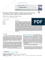 The Impact of COVID-19 Pandemic On Public Transport Usage and Route