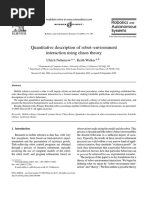 Quantitative Description of Robot Environment Interaction Using Chaos Theory