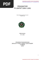 Download Pengantar Filsafat Ilmu dr Liza Pasca Sarjana STAIN Cirebon by dr liza MPdI  MM CHt SN6225811 doc pdf