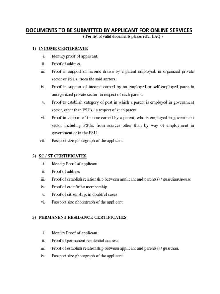 Other Term Of Supporting Documents
