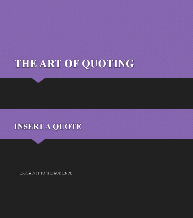 The Art of Quoting PDF