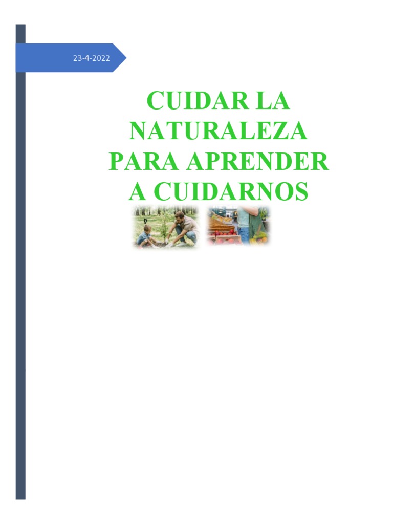 Cuidado del Medio Ambiente y Sostenibilidad | PDF | Naturaleza ...