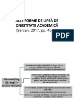 Alte Forma de Lipsa de Onestitate Academica