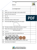 Mental Math Quiz 3rd 3