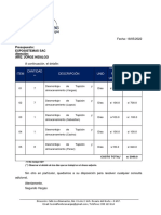 Presupuesto desmontaje tapizón 5 días